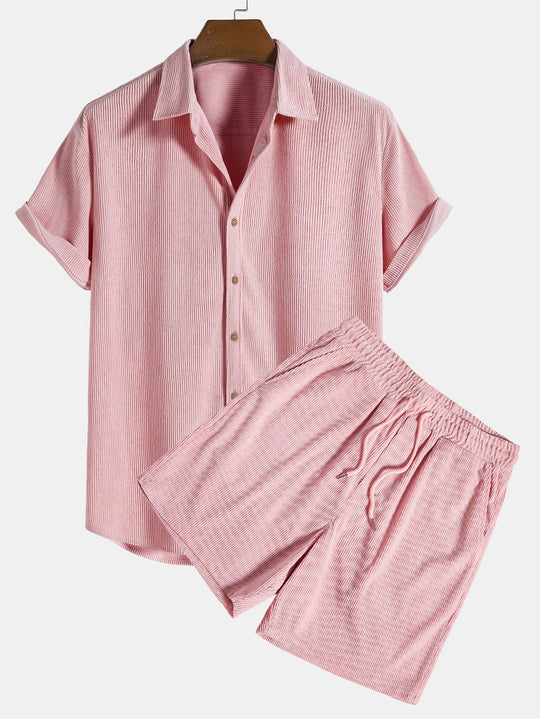 Heidi-Mode | Kurzärmeliges Button Down Hemd & Shorts