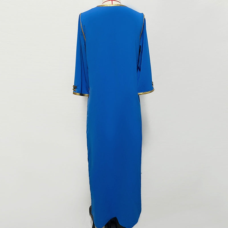 Heidi-Mode | Handgenähte Strass Frauen Kaftan Caftan Kleid