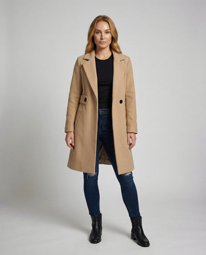 Slim Wollmantel Damen Winter | Heidi-Mode