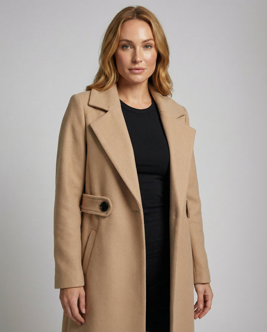 Slim Wollmantel Damen Winter | Heidi-Mode