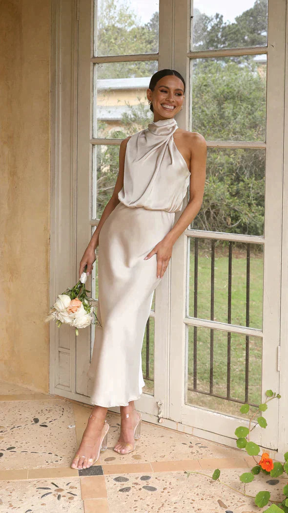 Heidi-Mode - Glänzendes langes Kleid