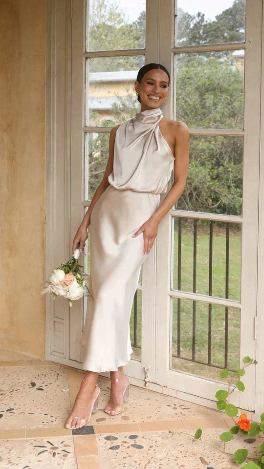 Heidi-Mode | Lange Glänzende Robe