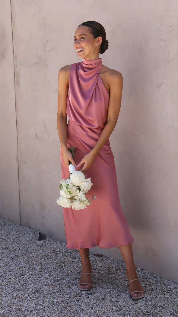 Heidi-Mode - Glänzendes langes Kleid