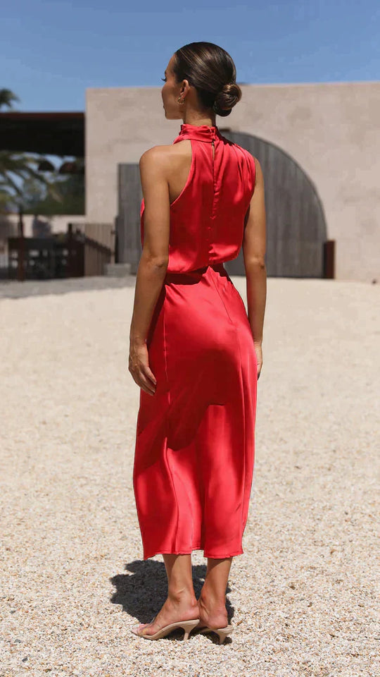Heidi-Mode | Lange Glänzende Robe