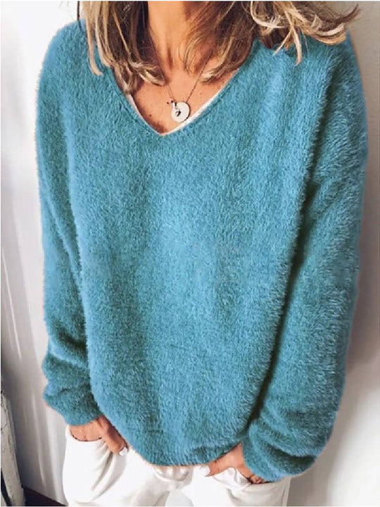 Heidi-Mode | V Hals Pluche Top  Ultiem Comfort