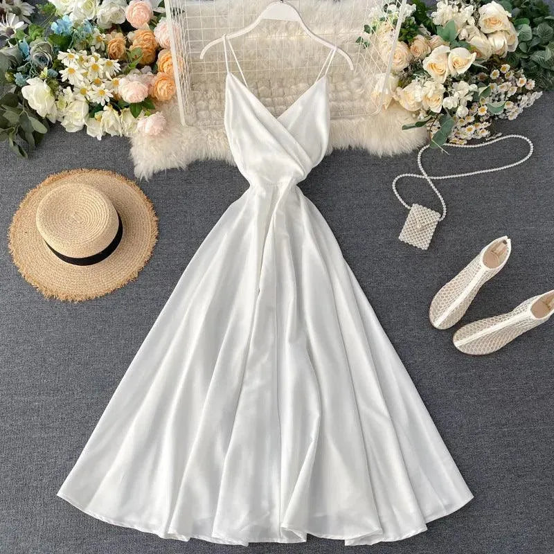 Heidi-Mode | Goddess Ankle Binding Taille Kleid