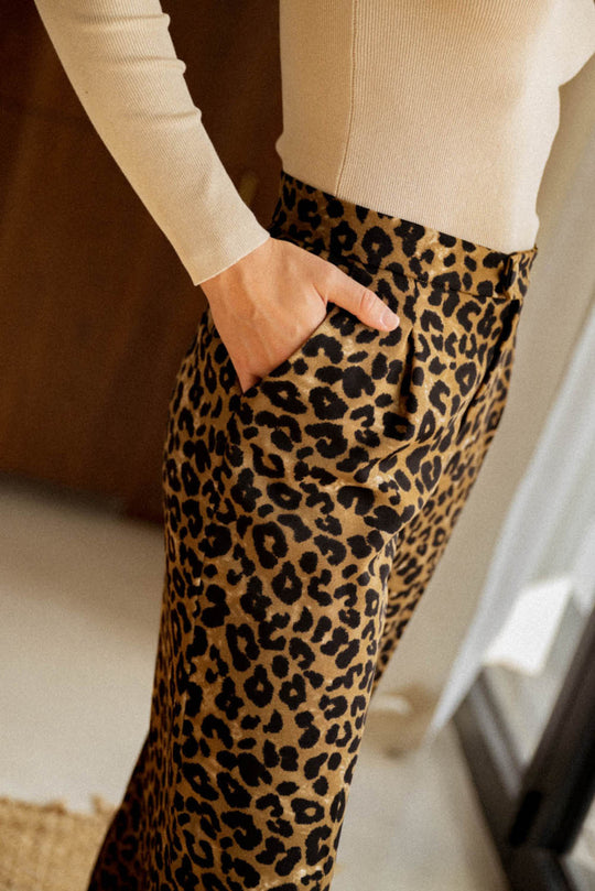 Hose Mit Leoparden-Tiermuster