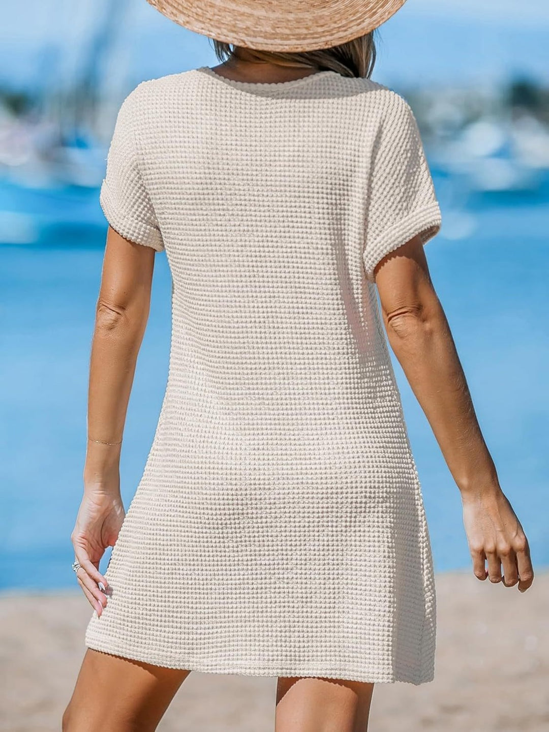 Heidi Mode | Blusenkleid mit V-Ausschnitt und Knick