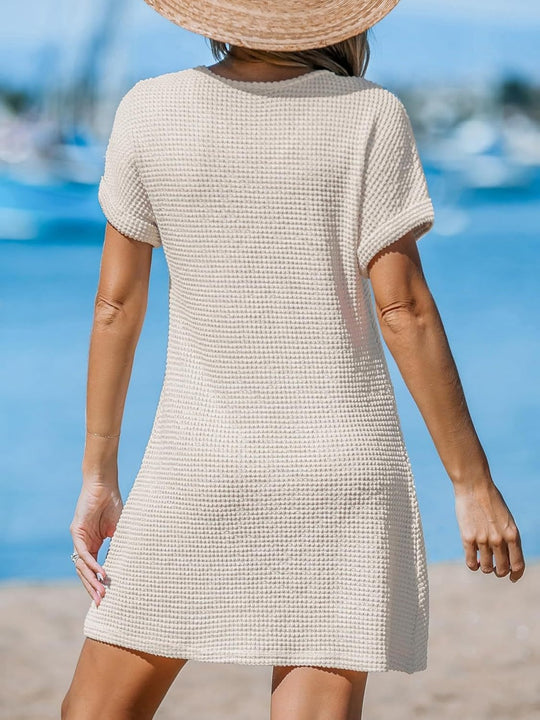 Heidi Mode | Blusenkleid mit V-Ausschnitt und Knick