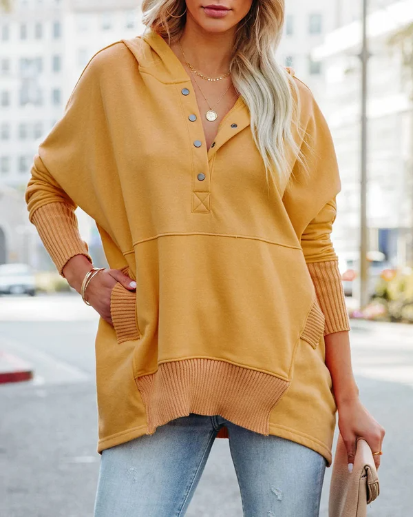 Heidi-Mode | Dames Hoodie Met V Hals