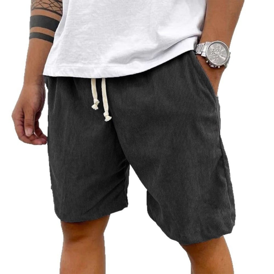 Heidi Mode | Herren Casual Kordelzug Cord Shorts