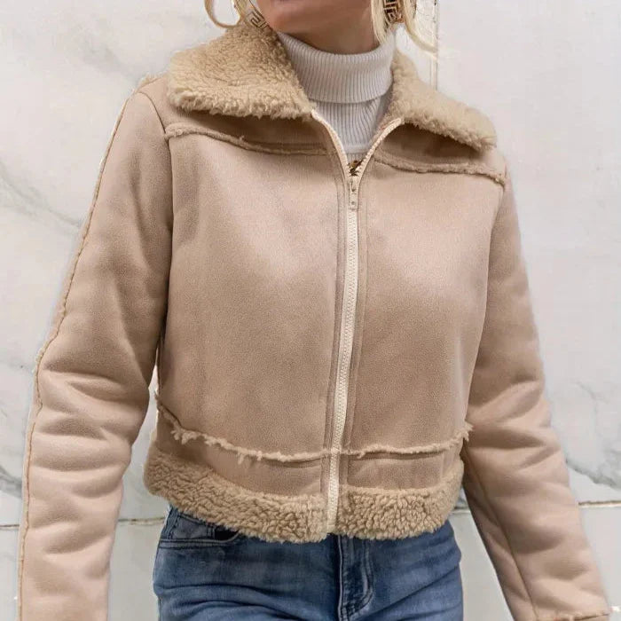 Heidi-Mode - Schickes Winterbeige-Jackett für Damen