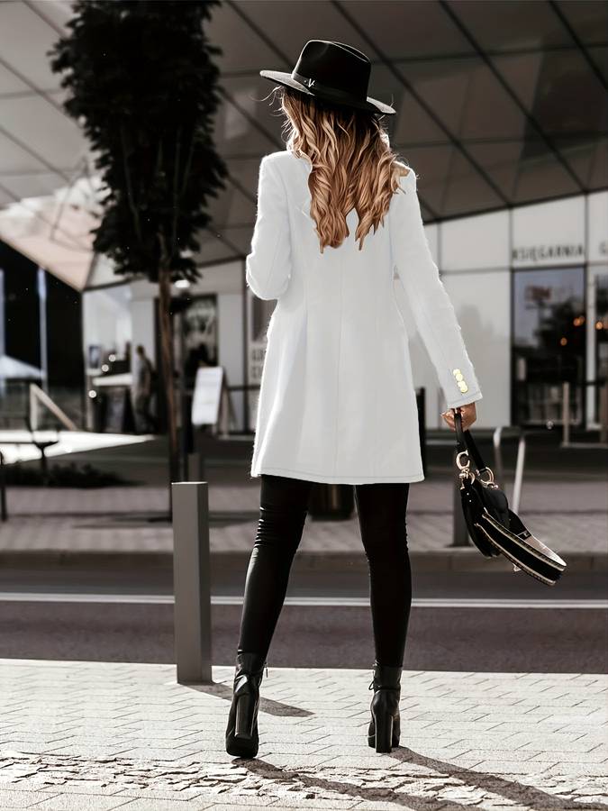 Heidi-Mode | Double-breasted Winterjacke - Taillierte Passform