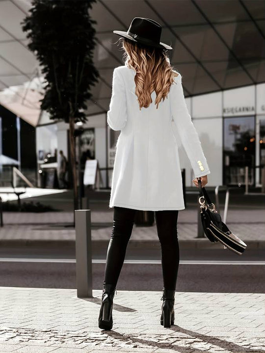 Heidi-Mode | Double-breasted Winterjacke - Taillierte Passform