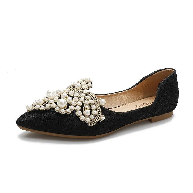 Heidi-Mode | Elegante Ballerina mit Perlen