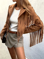 Heidi-Mode | Damen Fransen Wild jacke
