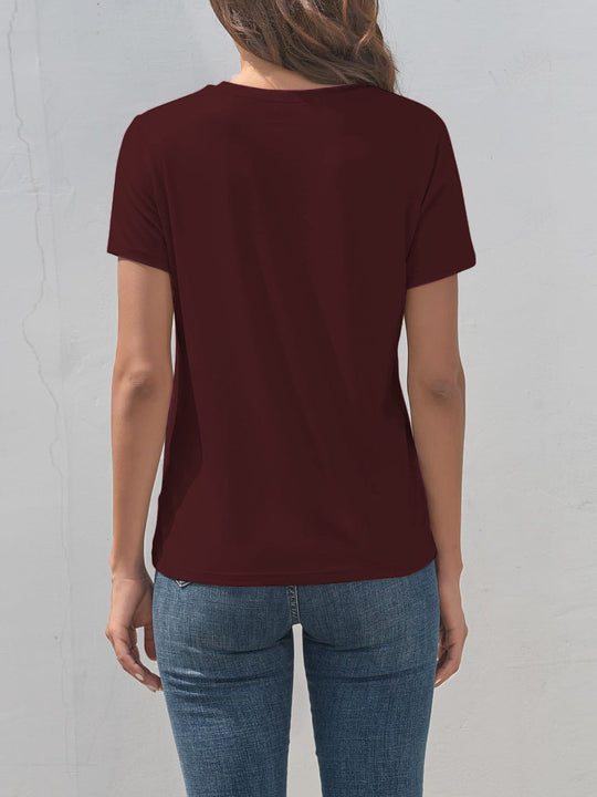 Heidi-Mode | Pferd Rundhals Kurzarm T-Shirt