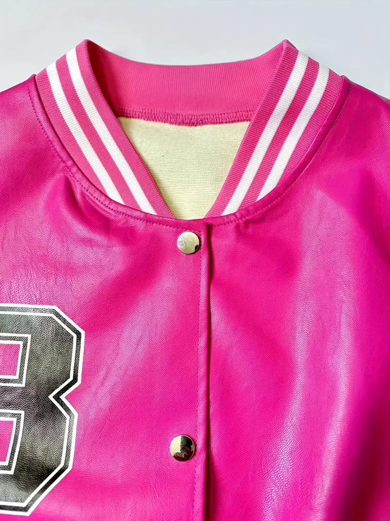 Baseball Lederjacke in Übergröße