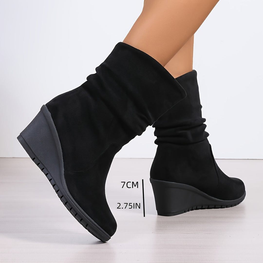Heidi-Mode | Schicke Damen Stiefeletten mit Keilabsatz
