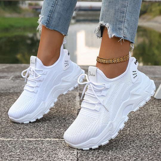 Heidi-Mode | Bequeme Atmungsaktive Knit Sneakers für Damen