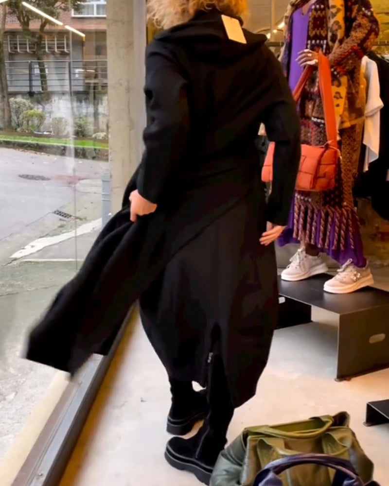 Heidi-Mode | Schwarzes Midikleid