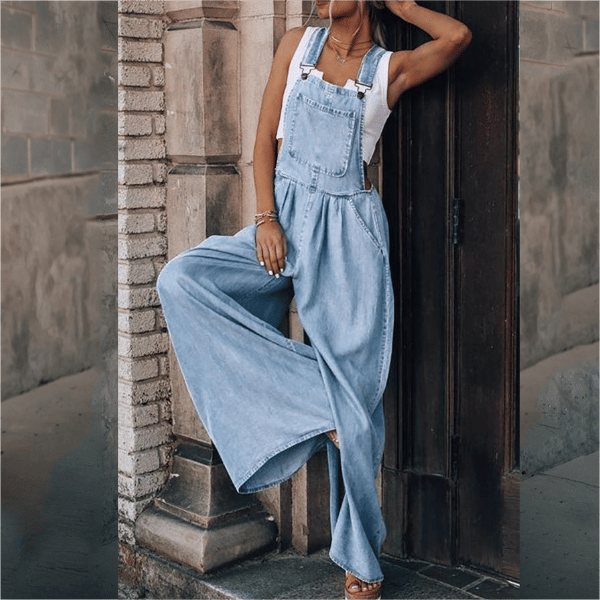 Heidi-Mode - Damen Denim Jumpsuit