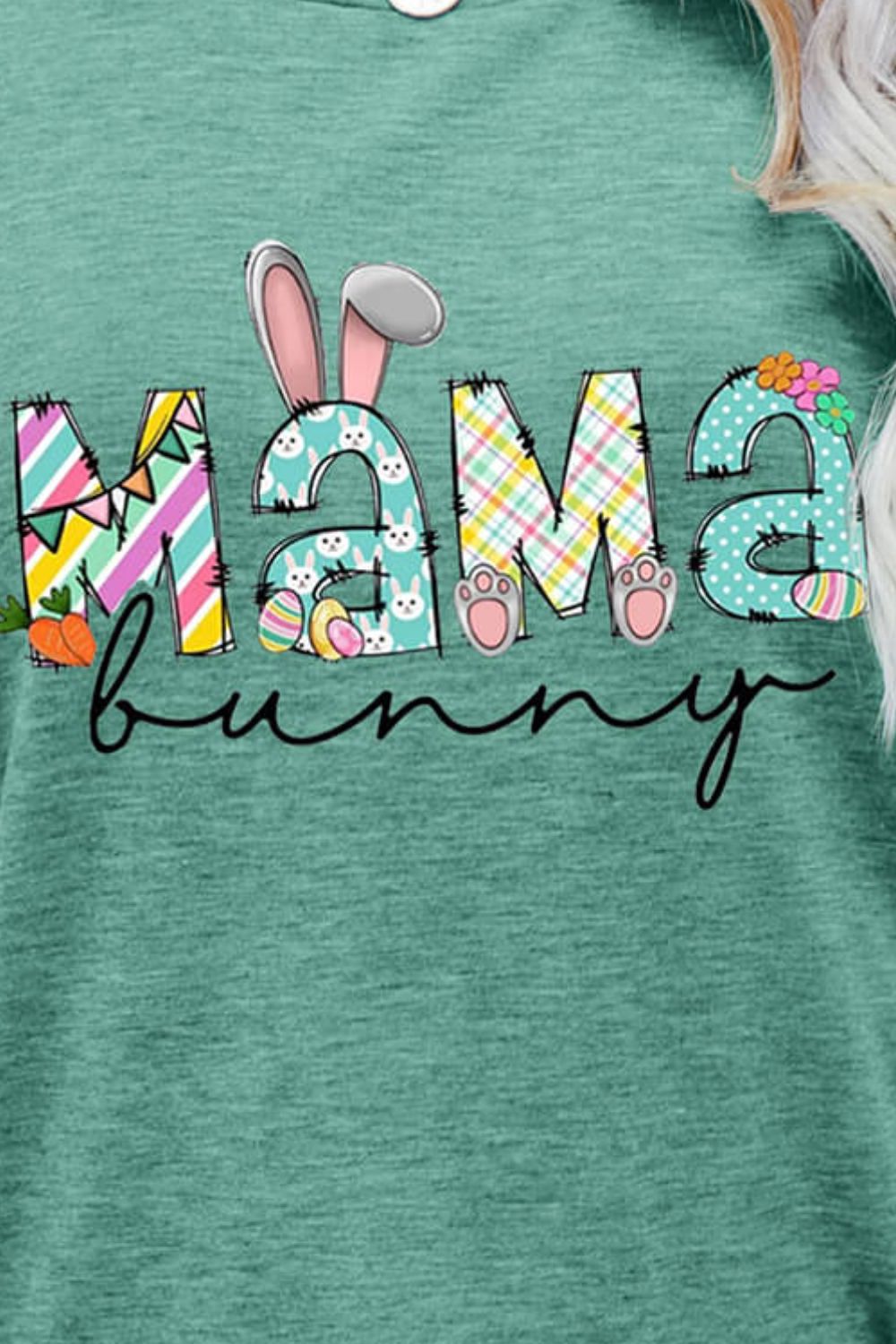 Heidi-Mode | Mama Bunny Ostern Grafik T-Shirt