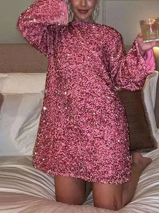 Heidi-Mode | Kleid mit Pailletten für Damen