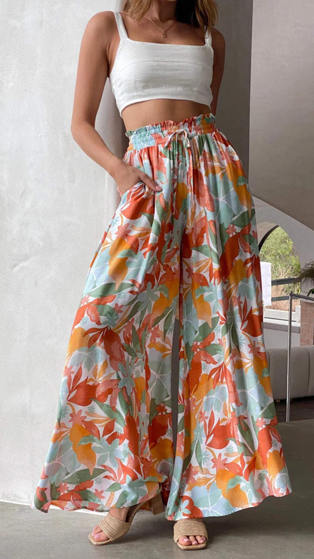 Heidi Mode | Hose mit weitem Bein und elastischer Taille