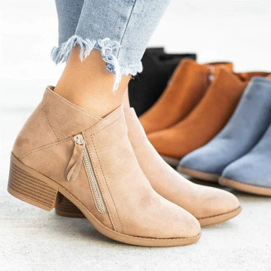 Heidi-Mode | Wildleder Stiefeletten für Frauen