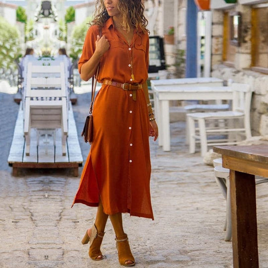 Heidi-Mode | Elegantes Sommerkleid mit Gürtel
