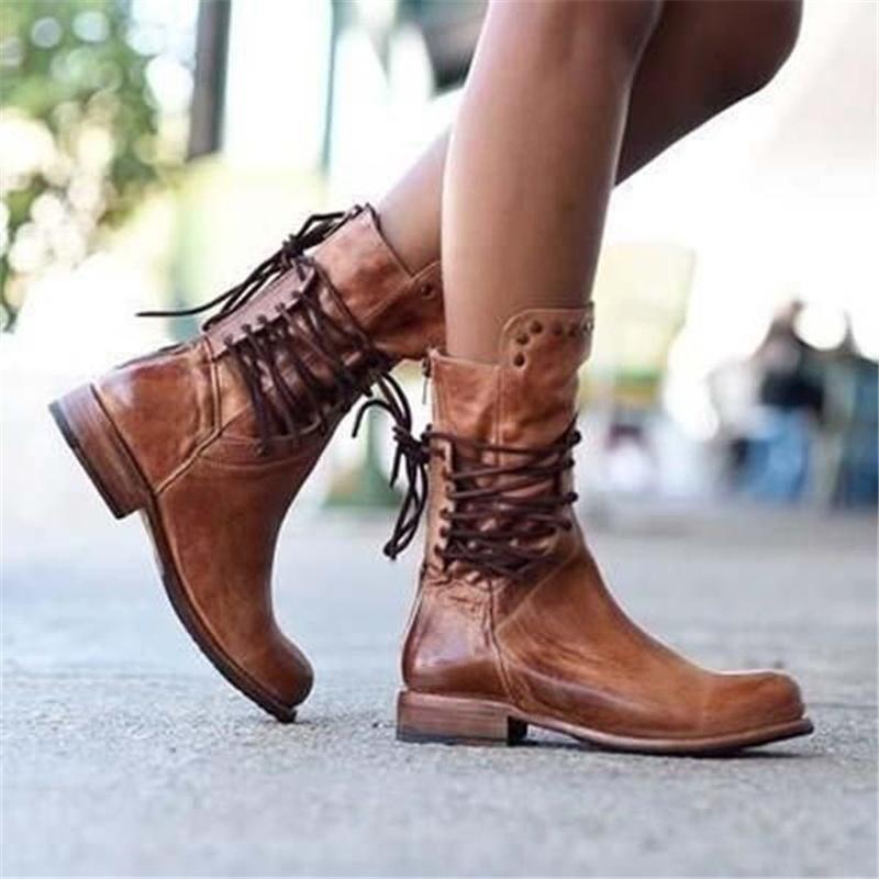 Heidi-Mode | Lederstiefel Elegante Hohe Lederstiefel