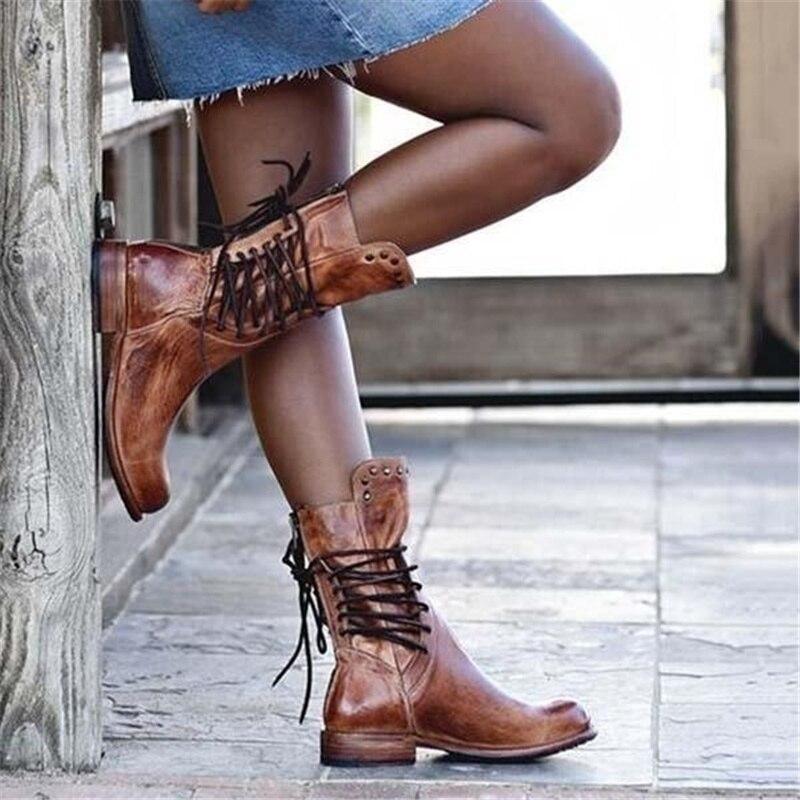 Heidi-Mode | Lederstiefel Elegante Hohe Lederstiefel