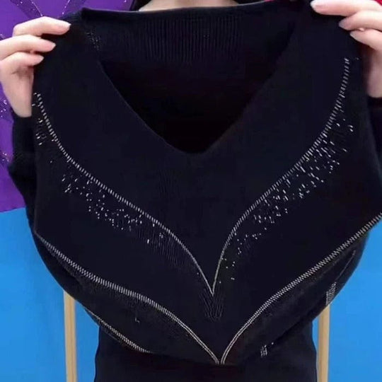 Heidi-Mode | V-Ausschnitt Pullover Eleganter Zeitloser Stil Ideal für den Winter