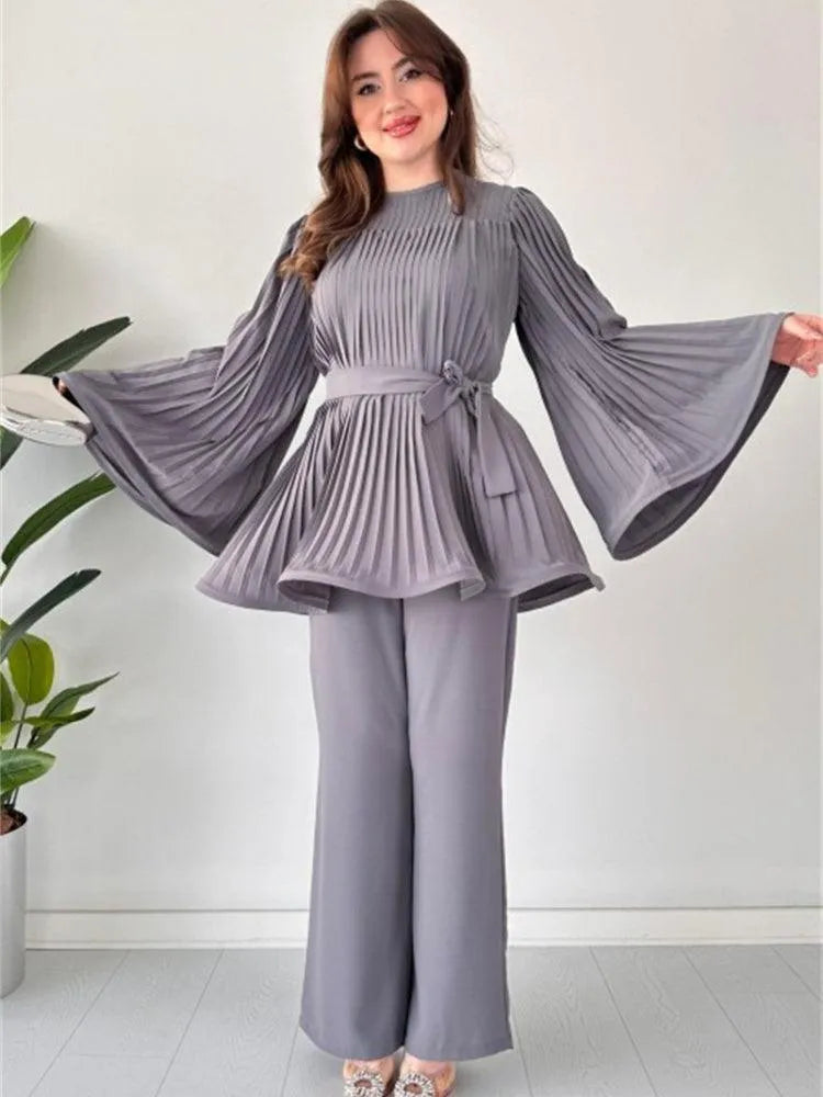 Heidi-Mode | Ein Breites Hosenanzug Elegante Baumwolle und Viskose Ideal für Das Berufsleben und Festliche Anlässe