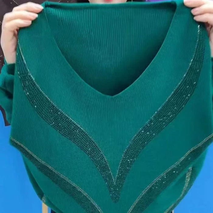 Heidi-Mode | V-Ausschnitt Pullover Eleganter Zeitloser Stil Ideal für den Winter