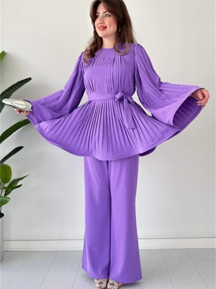 Heidi-Mode | Ein Breites Hosenanzug Elegante Baumwolle und Viskose Ideal für Das Berufsleben und Festliche Anlässe