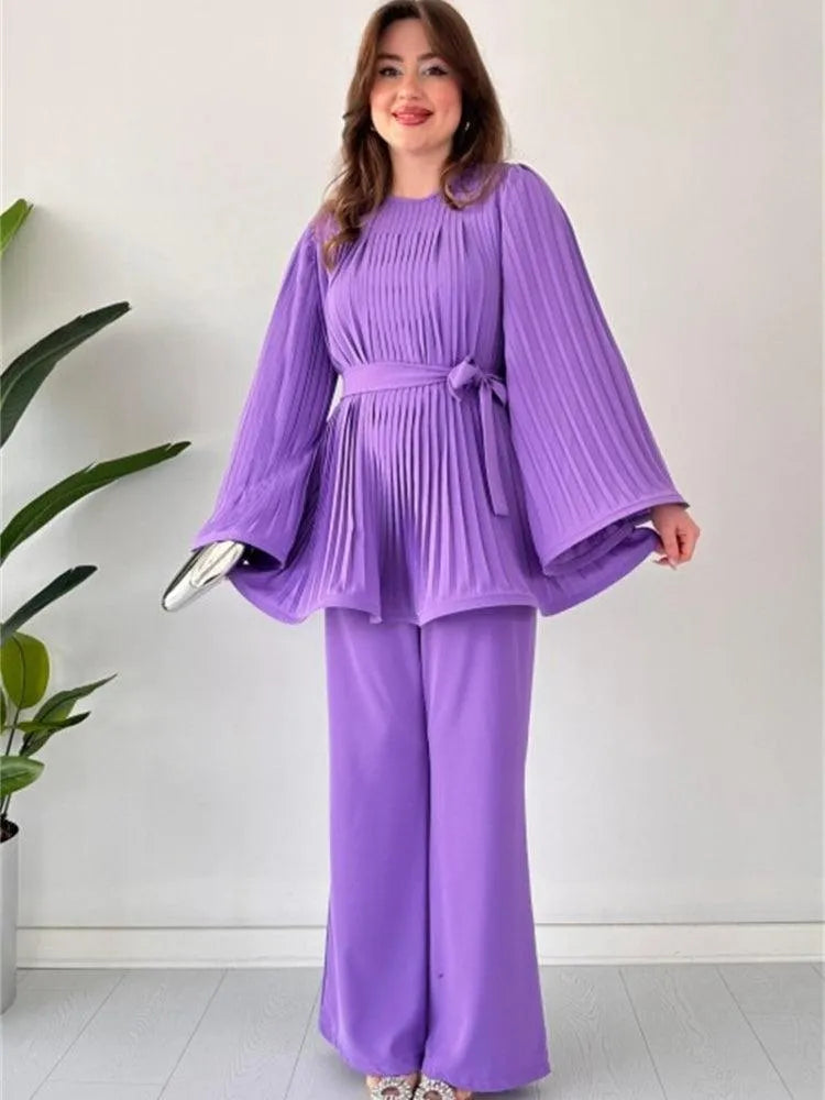 Heidi-Mode | Ein Breites Hosenanzug Elegante Baumwolle und Viskose Ideal für Das Berufsleben und Festliche Anlässe