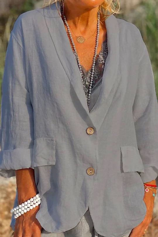 Heidi-Mode | Luftige Jacke mit Knopfleiste