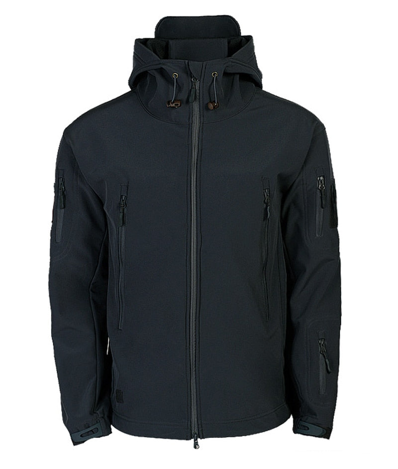 Heidi-Mode | Herren Softshell Winterjacke - Kapuze Vollzip