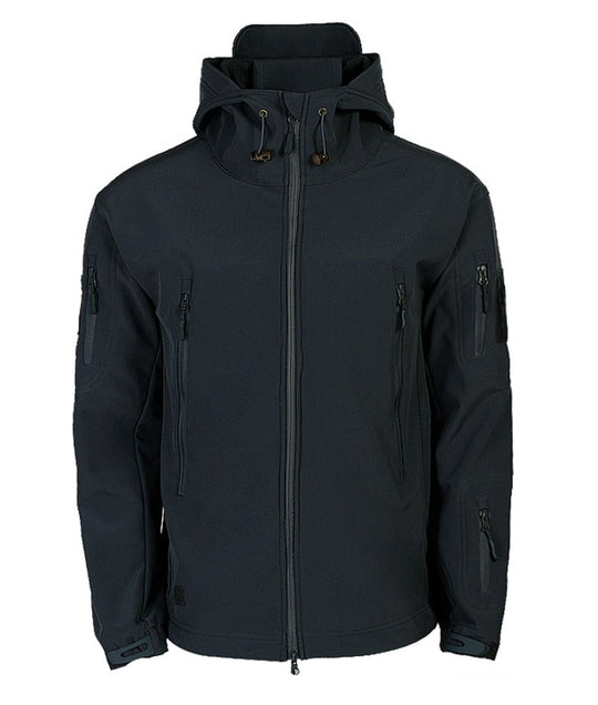 Heidi-Mode | Herren Softshell Winterjacke - Kapuze Vollzip