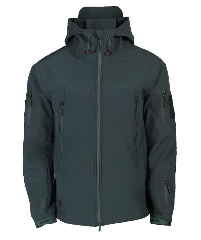 Heidi-Mode | Herren Softshell Winterjacke - Kapuze Vollzip