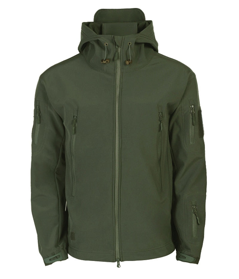 Heidi-Mode | Herren Softshell Winterjacke - Kapuze Vollzip