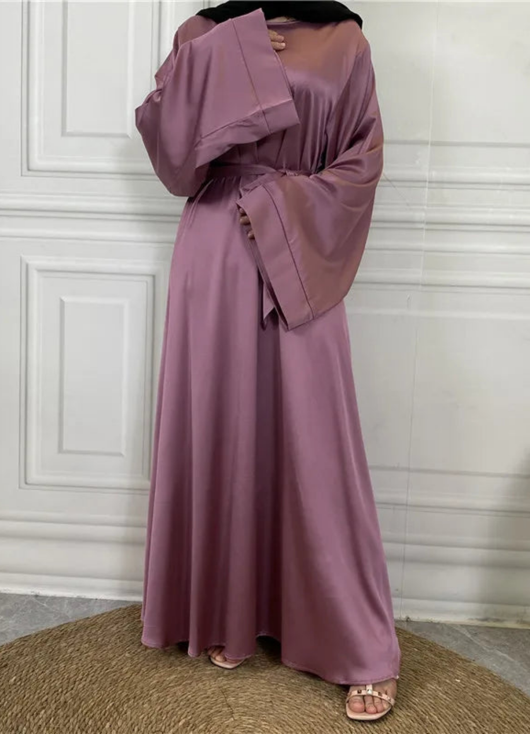Heidi-Mode | Klassische Damen Langarm Maxikleid