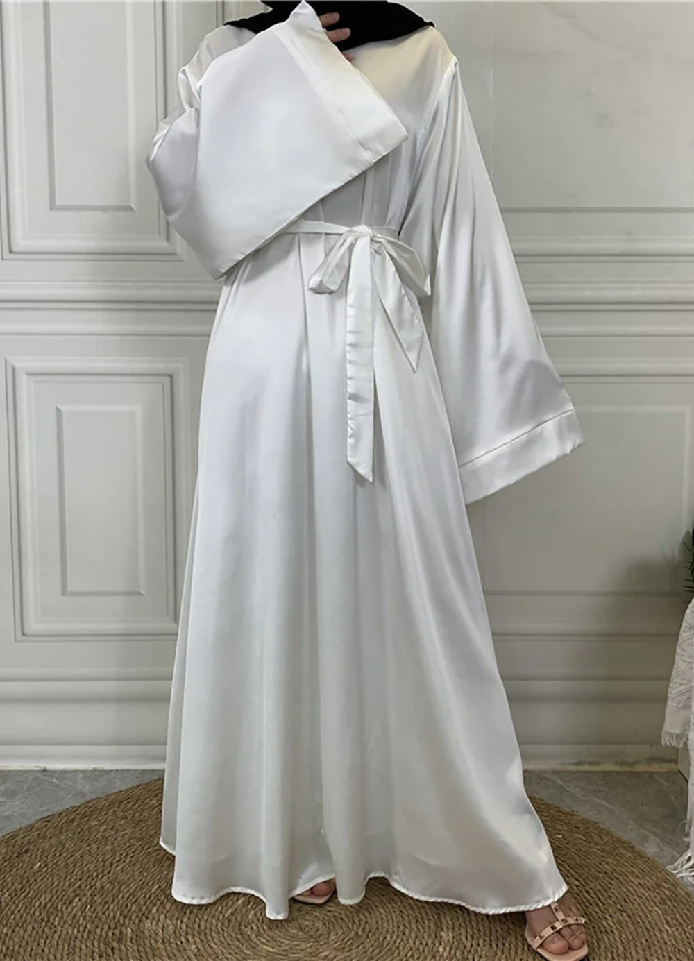 Heidi-Mode | Klassische Damen Langarm Maxikleid