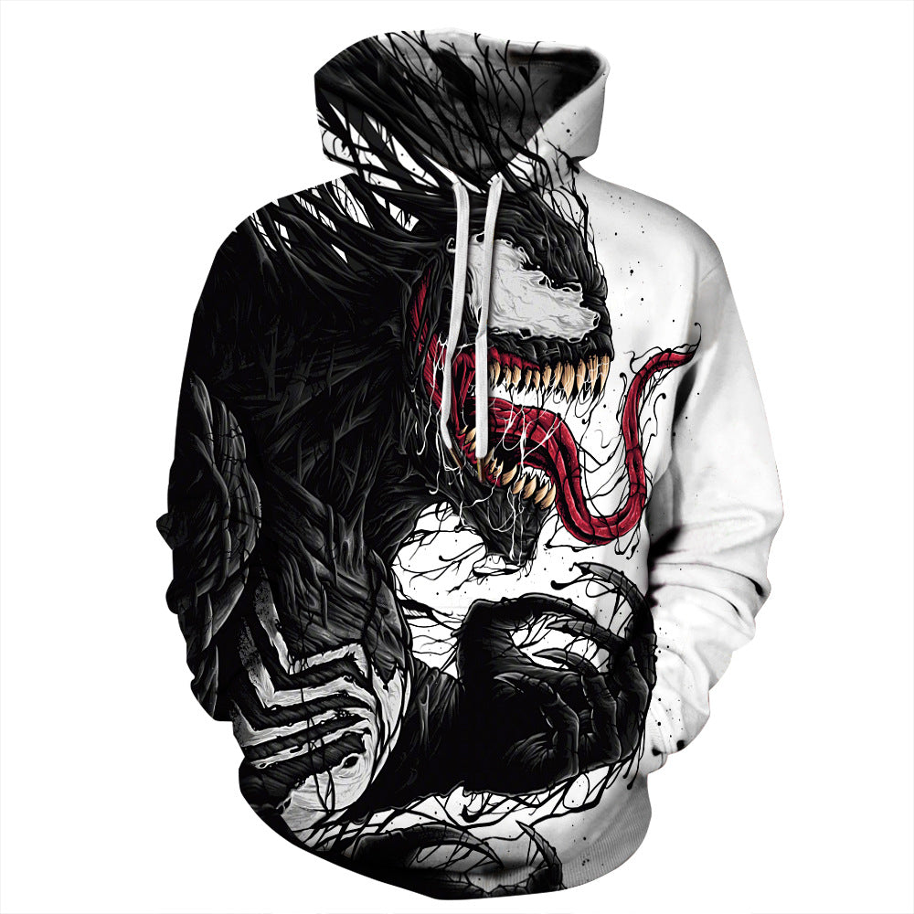 Damen Kapuzensweatshirt mit Spiderman-Design und strukturiertem Obermaterial Heidi-Mode