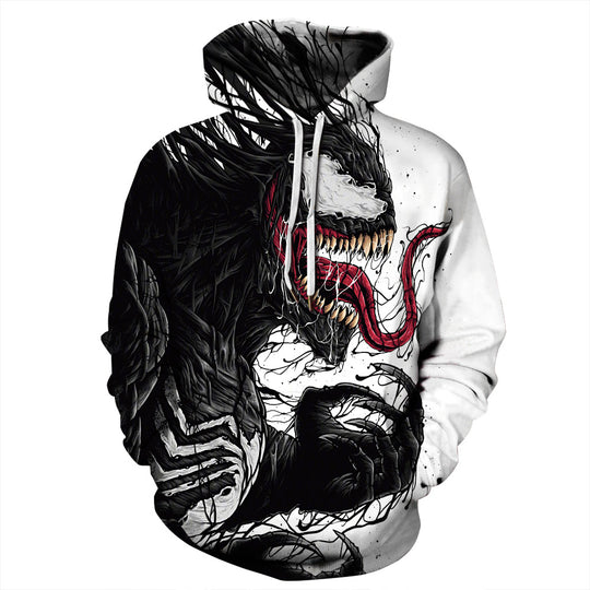 Damen Kapuzensweatshirt mit Spiderman-Design und strukturiertem Obermaterial Heidi-Mode
