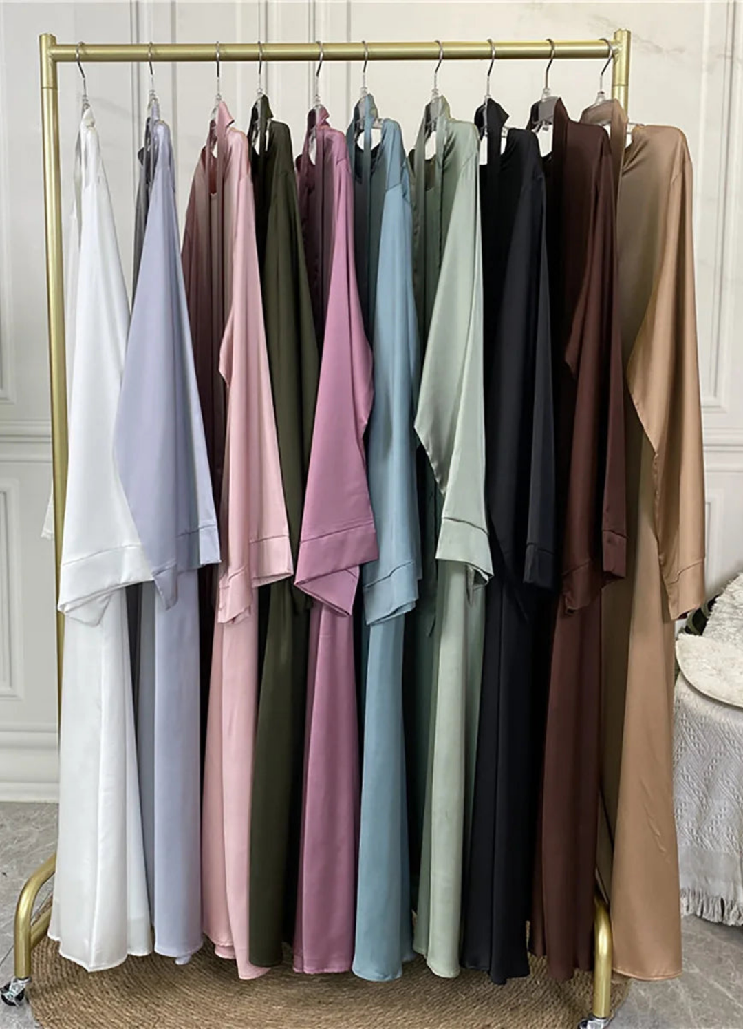 Heidi-Mode | Klassische Damen Langarm Maxikleid