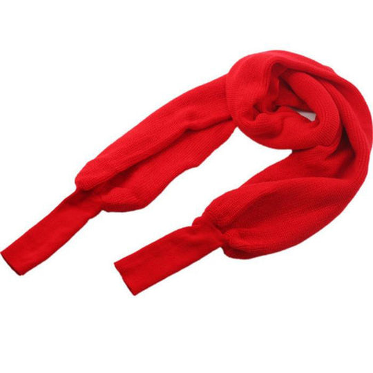 Damen weich gestrickter Schal mit modischem Knoten-Design Heidi-Mode