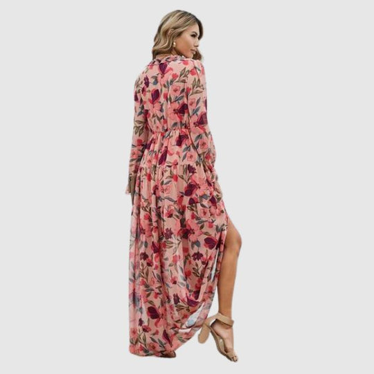 maxi-jurk met bloemenprint